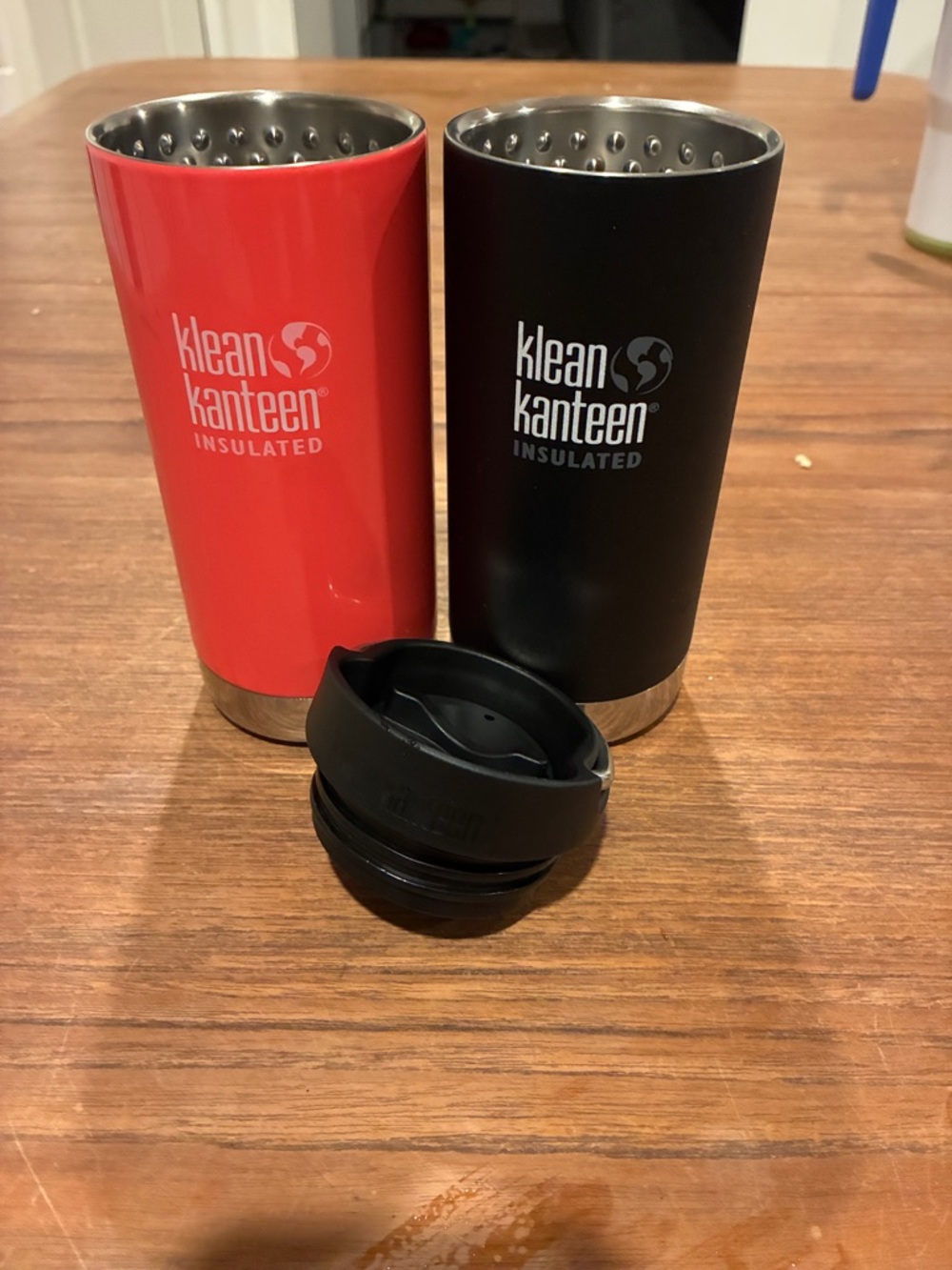 Klean Kanteen Insulated Tumbler Set - Pink & Black (only 1 lid)